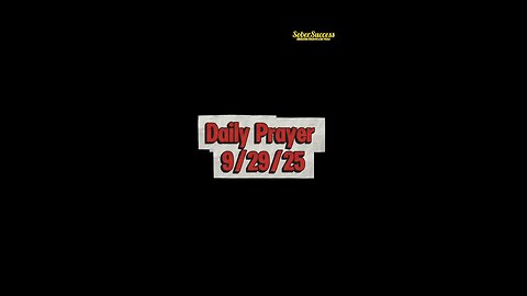 Daily Prayer 🙏 | 9/29/25 #MorningPrayer #MorningRoutine #Faith #DailyBlessing #DailyPrayer