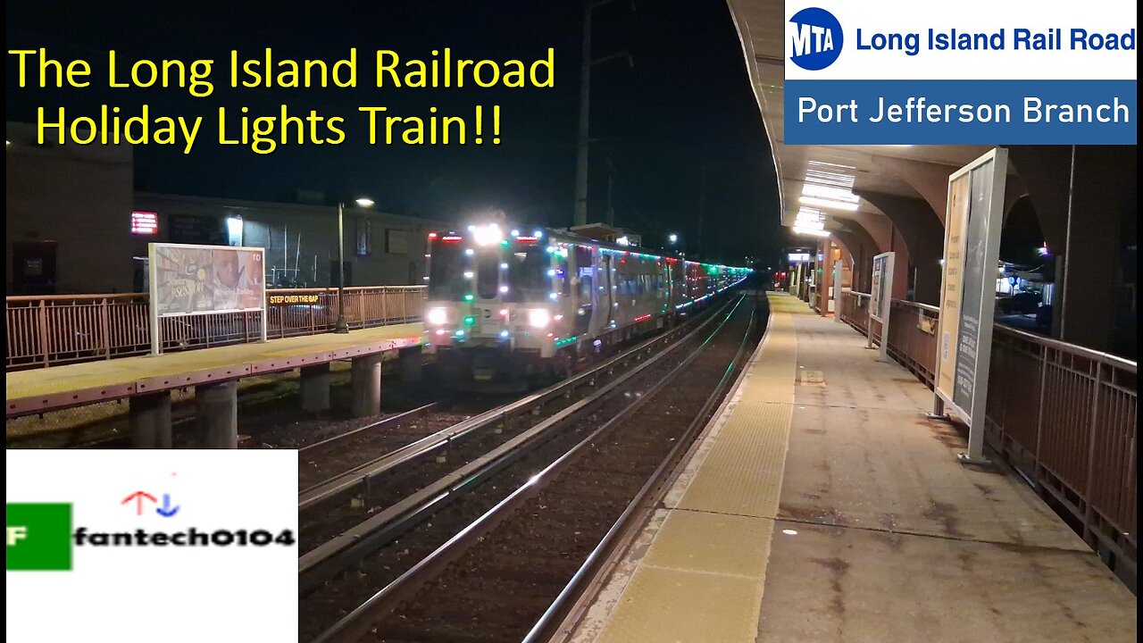 The Long Island Railroad Holiday Lights Train!