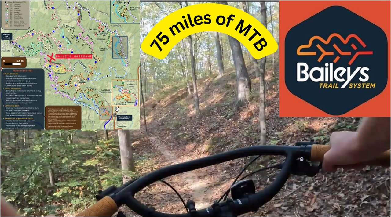 🚵 75 Miles of MTB at Baileys Trail System | Epic Trails + Unexpected Encounter in the Woods 😳