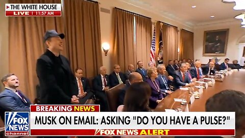 Elon just wants to know if Employess Have a PULSE! Musk answers questions at Trump 1st Cabinet meeting