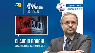 🔴 Sen. Claudio Borghi a Piazza Pulita: il free speech è solo quello di sx (20.02.2025)