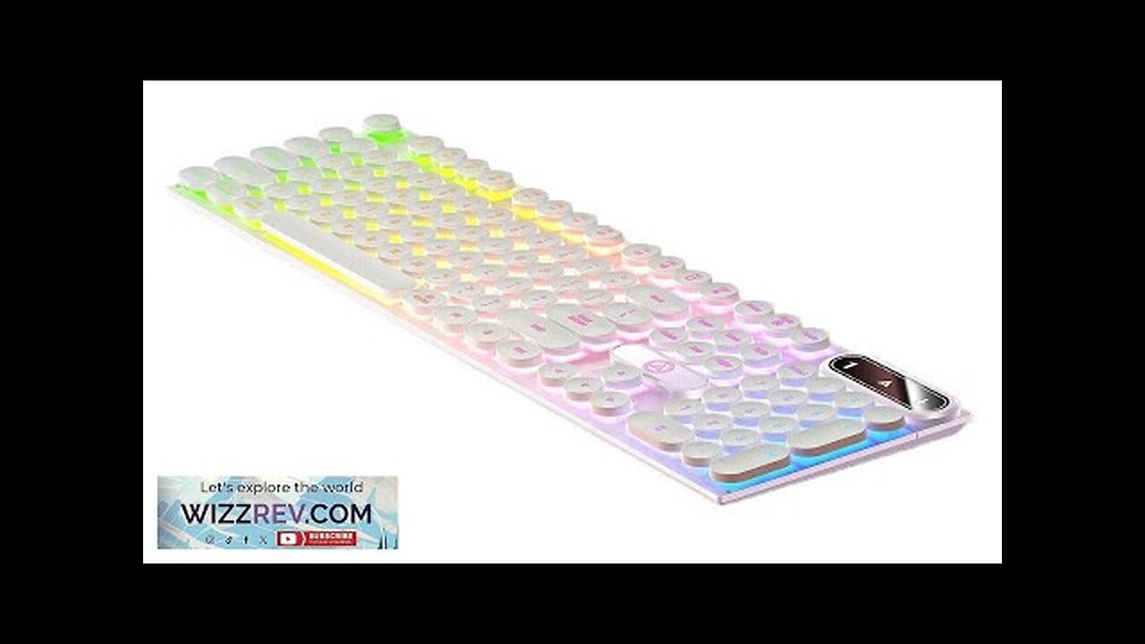 YINDIAO K600 104 Keys Wired Gaming Keyboard Punk Design Mechanical Feeling Keycaps Review