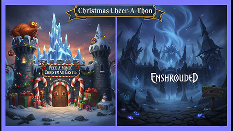 Playing Enshrouded and Peek A Mimic Christmas Castle!