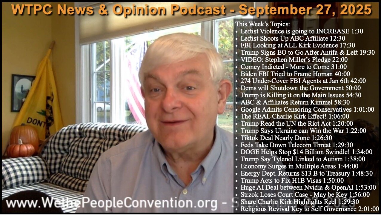 We the People Convention Weekly News & Opinion 9-27-25