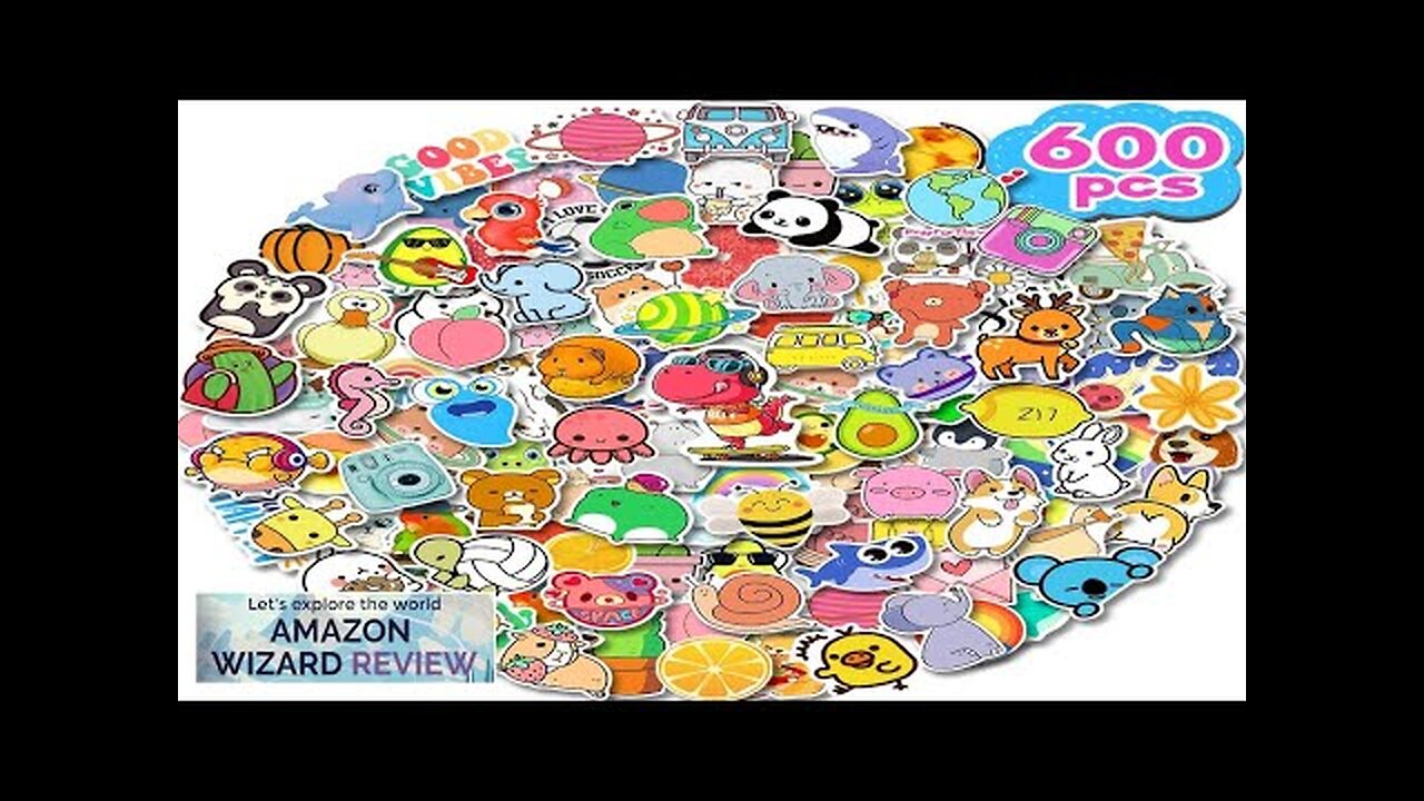 Stickers for Kids 600Pcs Water Bottle Stickers for Teens Cute Vinyl Waterproof Review