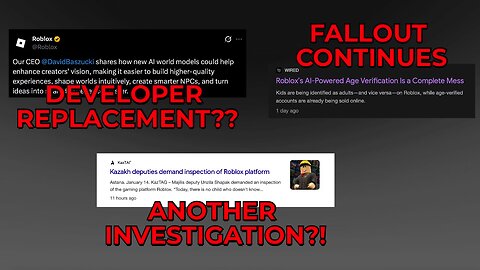 Roblox CEO's AI Vision, Articles SLAM Age Estimation + Kazakhstan DEMANDS Inspection
