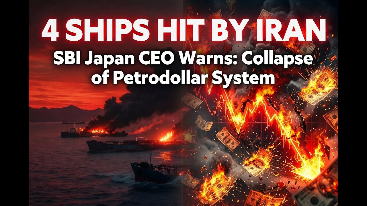 4 ships hit by Iran ---- SBI Japan CEO warned about the collapse of petrodollar financial system