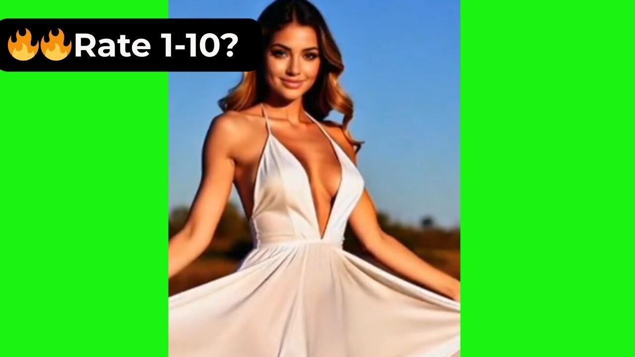 🔥 Rate This Floaty White Summer Dress 1-10? | Supermodel Breeze 4K