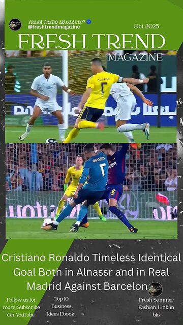 Cristiano Ronaldo Real Madrid and Alnassr Identical Goals