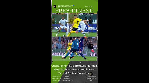 Cristiano Ronaldo Real Madrid and Alnassr Identical Goals