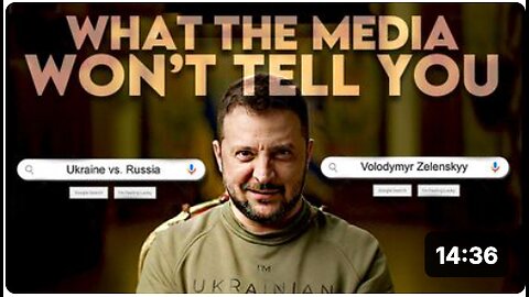 WHAT THE MEDIA WON'T TELL YOU: ZELENSKYY