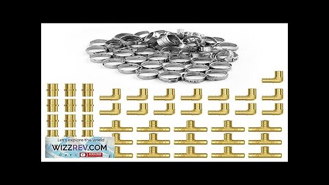 VEVOR Pipe Fittings 3/4" 45PCS (StraightElbowsTees) Brass Push-Fit for Air Review