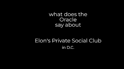 Elon's Private Social Club . . . in D.C.