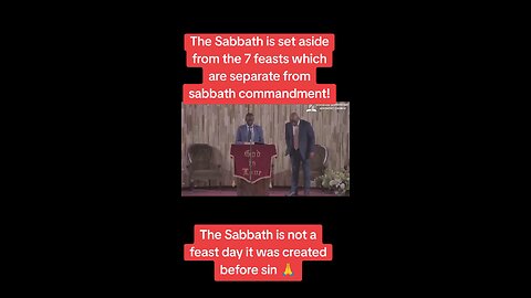 The Sabbath is set aside from the 7 feasts which are separate from sabbath commandment!