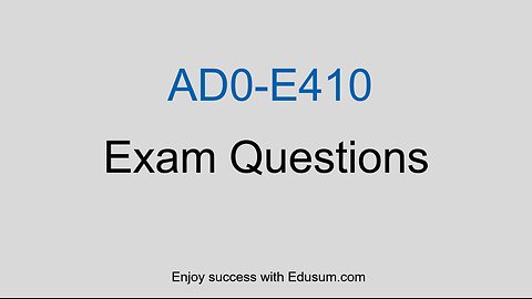 Adobe AD0-E410 Exam Pattern, Topics & Question Types