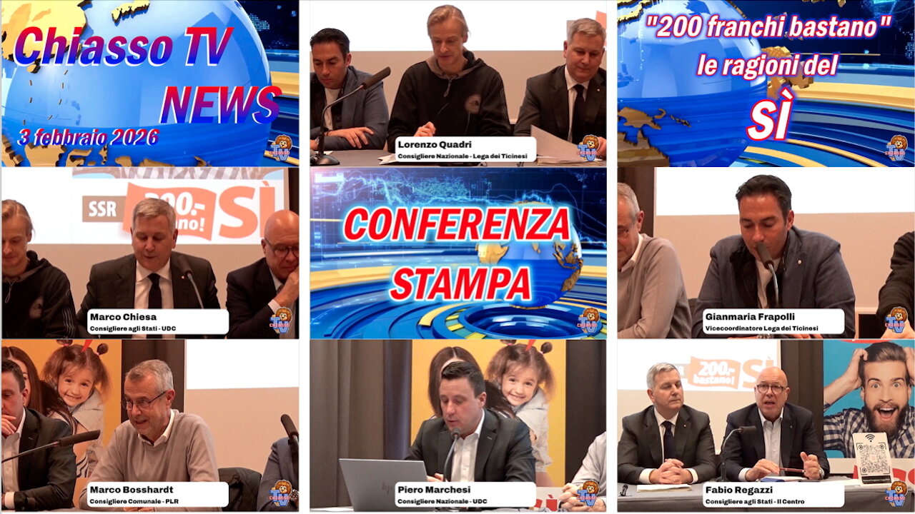 CONFERENZA STAMPA - 200 franchi bastano - le ragioni del SÌ