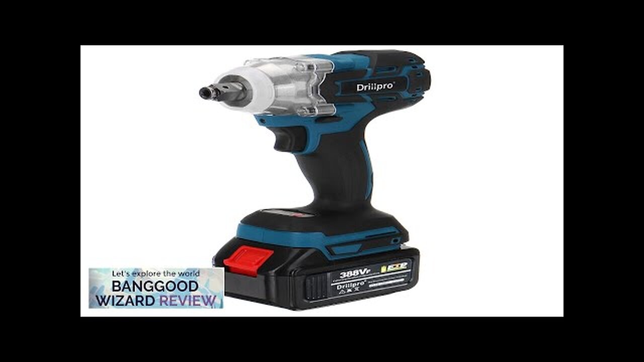 Drillpro 2 in1 520N.M Brushless Impact Cordless Electric Wrench Power Tool W/ Review