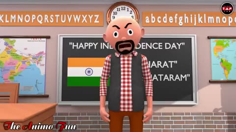 SCHOOL WALA 15TH AUGUST | Funny Comedy Video | Desi Comedy | Cartoon Comedy | The Animo Fun