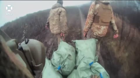 "Elite" delivery from our fighters When there is no road - border guards still get there.