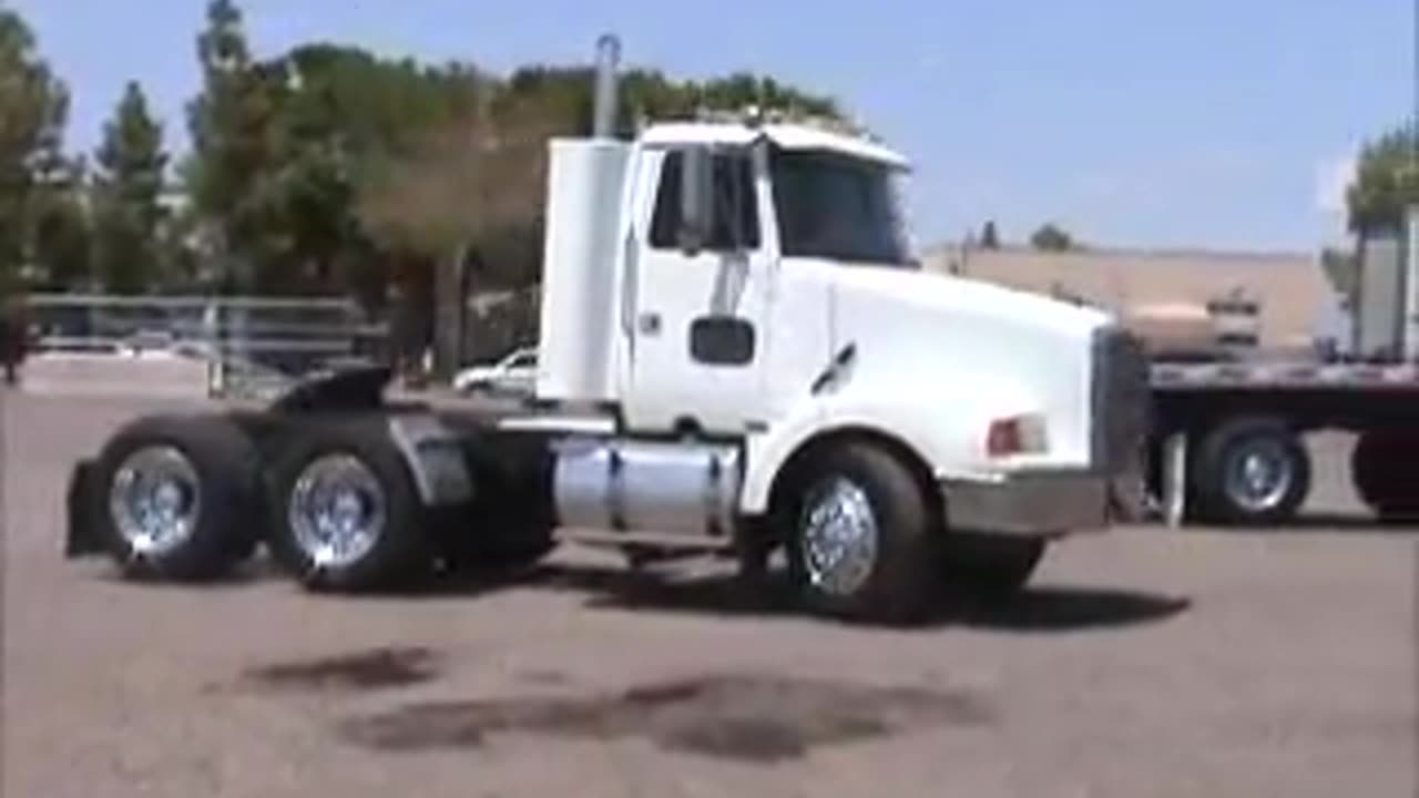 Sold! Volvo White WCA T/A Day Cab Semi Truck Tractor CAT 3406 bidadoo.com