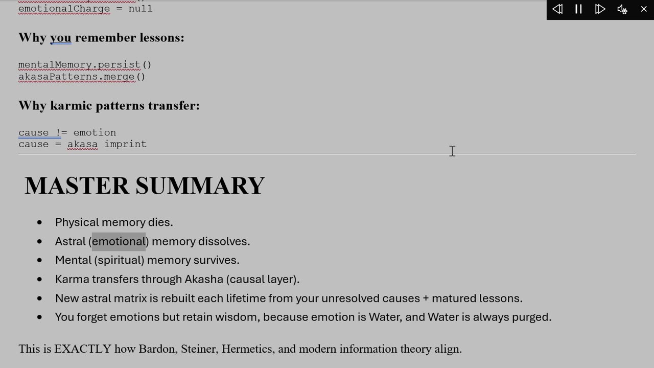 The Soul does NOT get replaced — it gets REWRITTEN