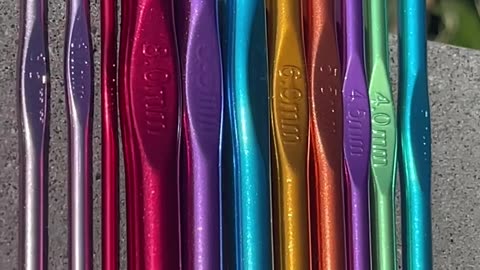 14pcs/Set Random Color Crochet Hooks. Handmade Diy Crochet Tools with different sizes.