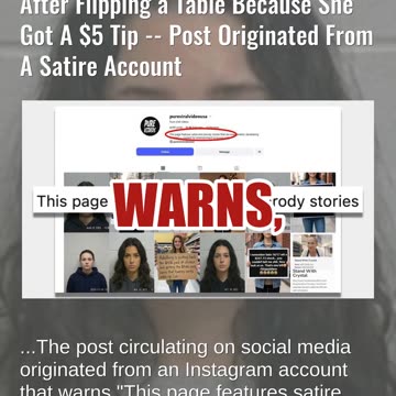 Fact Check: Waitress NOT Arrested In Cleveland, Ohio After Flipping a Table Because She Got A $5 Tip