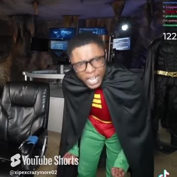 Robin moment with his mom ￼chat targeted him #marathon #batmanarkhamtrilogy