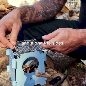 Ditch the propane—this lil’ stove runs on sticks!