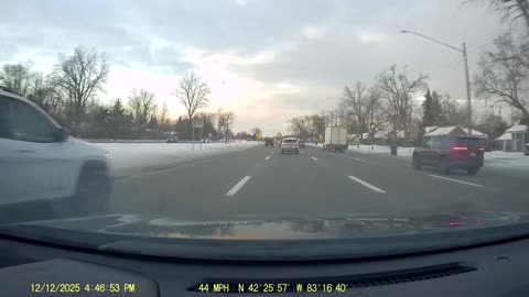 Roundtrip Drive From Levagood Area, Dbn; To The Gallery Restaurant, Bloomfield Hills, MI, 12/12/25