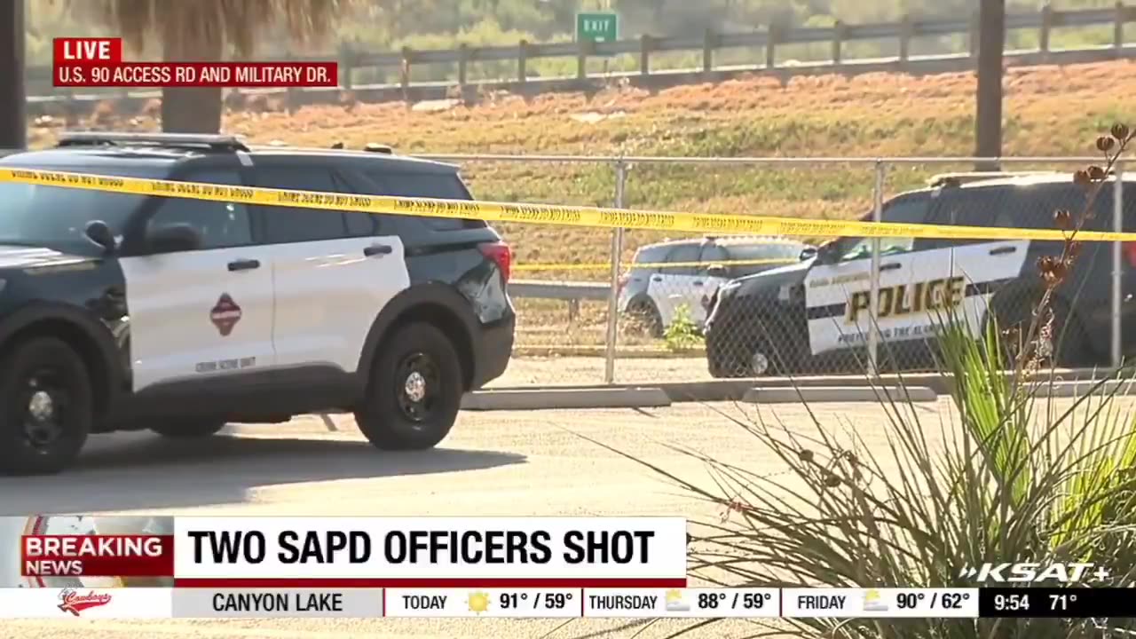 2 police officers shot in San Antonio, Texas, suspect deceased. - KSAT
