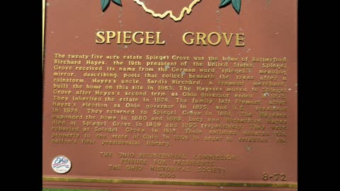 19th president Rutherford B. Hayes Finale Resting Place in Fremont, Ohio