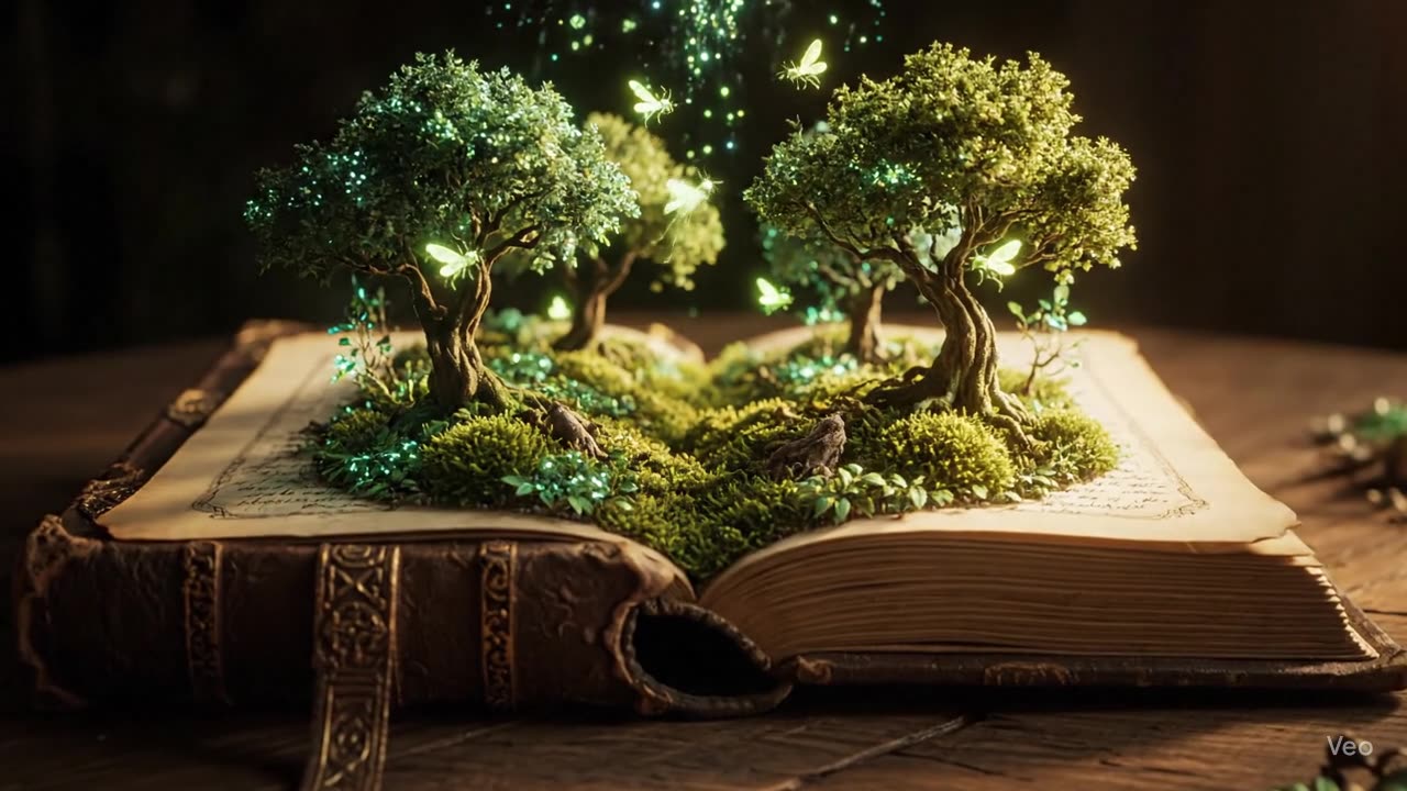 The candle turns into a tree. ASMR