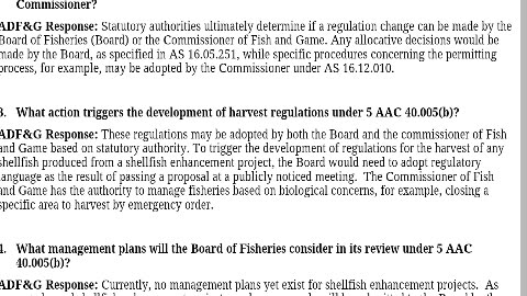 Fairbanks! What's going on? (03/05/2025) ADF&G response (Part 1/2)