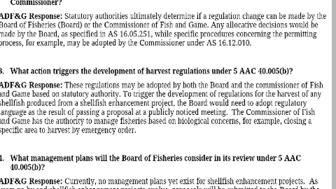 Fairbanks! What's going on? (03/05/2025) ADF&G response (Part 1/2)