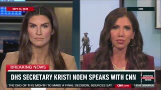 Kristi Noem challenges Kaitlan Collins to leave her desk and “walk in the shoes of law enforcement”