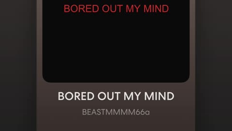 BORED OUT MY MIND [Official Audio]