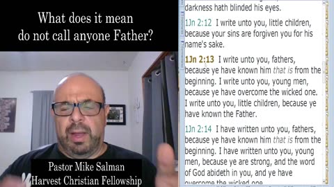 Matthew 23 Calling People Father