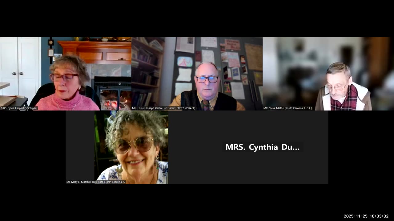 R&B Monthly Seminar: R&B Lost Tribes Fellowship (Episode #47C -- Tuesday, November 25th, 2025). ChairMAN: MR. Yair Davidiy (Jerusalem, ERETZ YISRAEL/Land Of Israel). PANEL MADAM Chair: MRS. Sylvia Halpert (Michigan, U.S.A.)