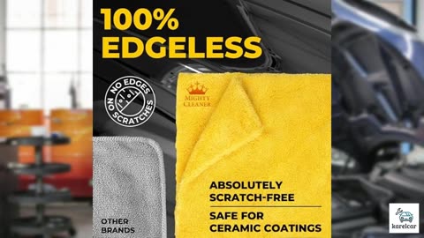 Edgeless Microfiber Towels for Cars – 6pk (12”x12”)