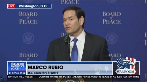 SEC. RUBIO PRAISES POTUS AND THE BOARD OF PEACE