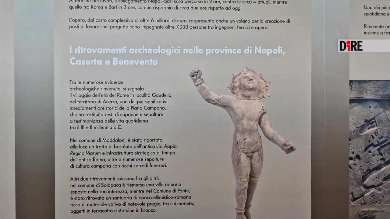 Stazione Napoli-Afragola, in mostra reperti archeologici cantieri AV: int. Di Maio (04.02.25)