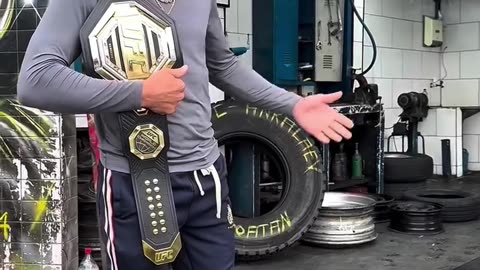 Alex Pereira Goes Back to Tyre Shop After Beating Magomed Ankalaev