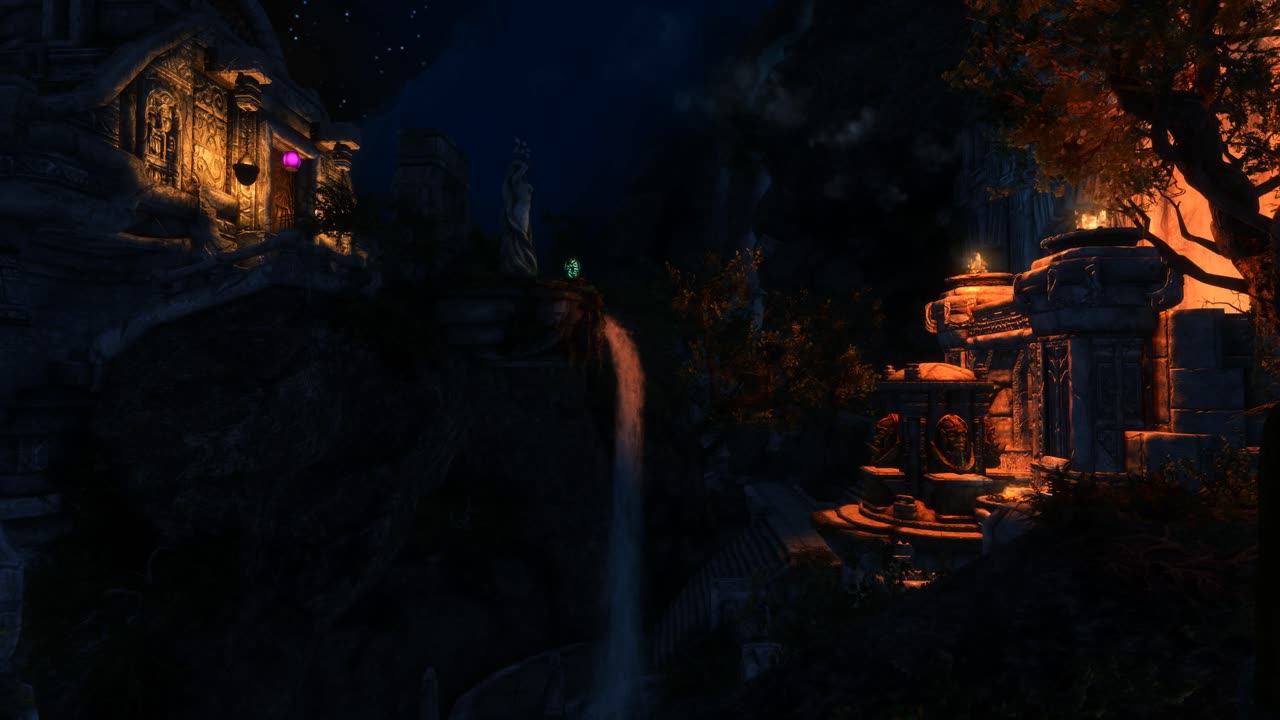 Skyrim - Markarth at Night - Modded 01