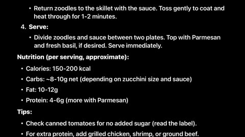 SUGAR FREE LOW CARB SPAGHETTI 🍝