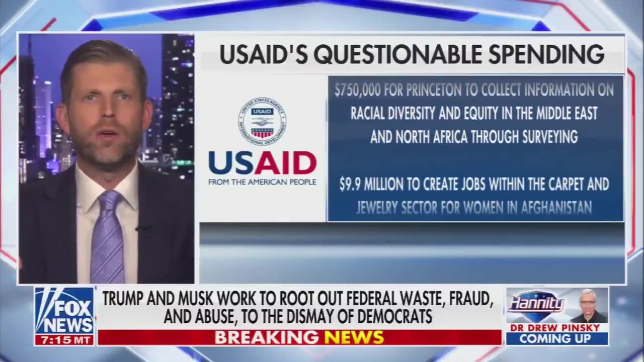 Eric Trump: People need to go to JAIL for some of this reckless spending