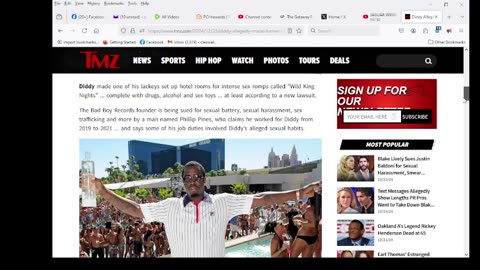 Diddy Sued My Job Was Setting Up Hotel Rooms For Sex Parties ... Drugs, Booze, Baby Oil