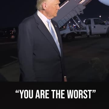 "You Are the Worst" Trump Shames Leftist Reporter for Interrupting Him