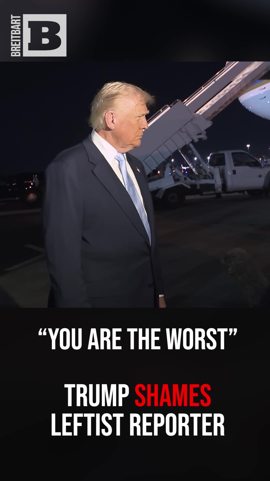 "You Are the Worst" Trump Shames Leftist Reporter for Interrupting Him