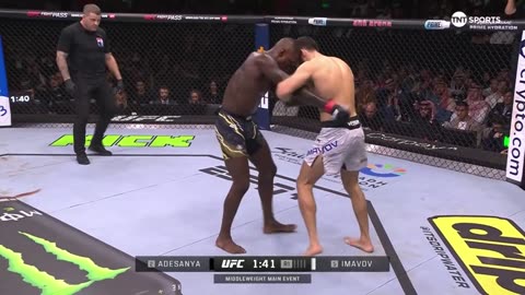 SHOCKING KNOCKOUT! | Israel Adesanya vs Nassourdine Imavov | UFCSaudiArabia Highlights